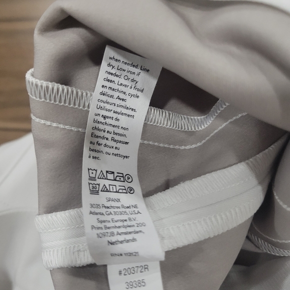 SPANX Silver Lining Classic White Slim Straight Pants Size M - Picture 11 of 12